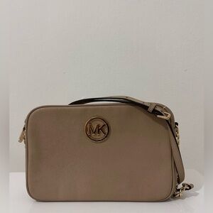 Michael Kors Tan Crossbody Bag with Gold details